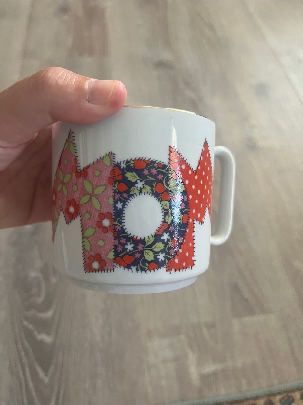 Floral Patchwork Vintage Mom Mug